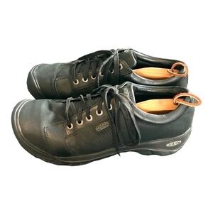 KEEN Austin Black Full Grain Leather 14 Water Resistant Work Shoe 1002990